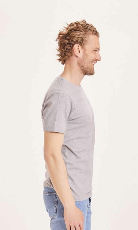 Basic T-Shirt - regular fit - grey melange